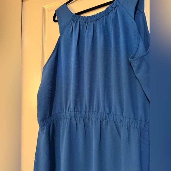 Universal Standard Isola Crepe Tank Midi Dress Blue Plus Size 4X 26/28 XL EUC - Picture 5 of 7